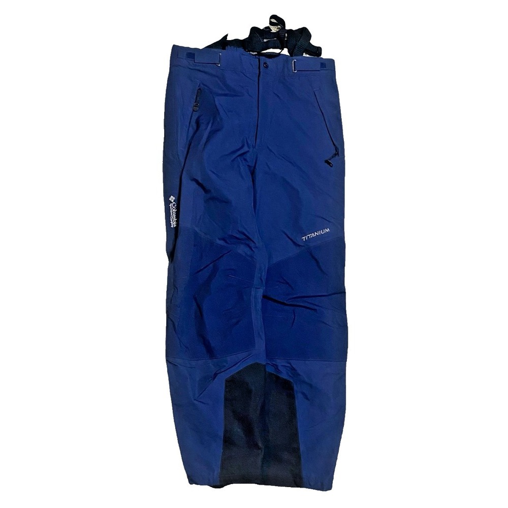 Columbia Titanium Iceventure II Omni-Tech Snow Bib Pants Women's XL Navy Waterpr